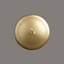 Metallik-kuldne küünal  D6cmH8cm